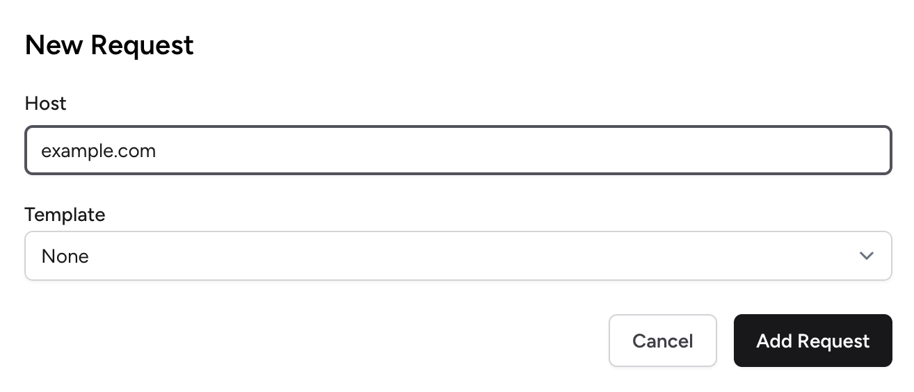Creating a DNS Request